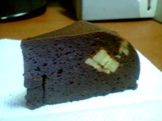 チョコレートケーキ 断面