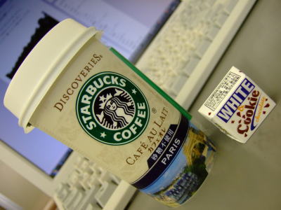 「スタバ パリ」とチロルチョコ