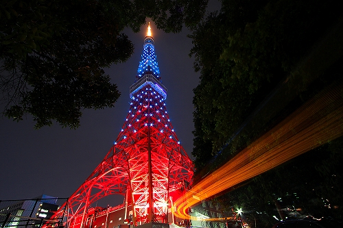 東京タワーダイヤモンドヴェール9をアップ 東京夜景写真 東京朝焼け写真 東京夕焼け写真