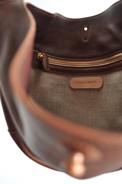 STYLE CRAFT deerskin shoulder bag