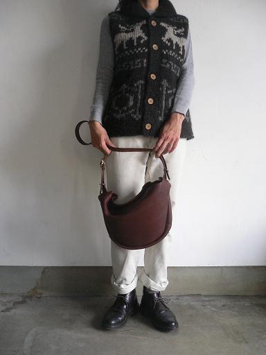 STYLE CRAFT deerskin shoulder bag