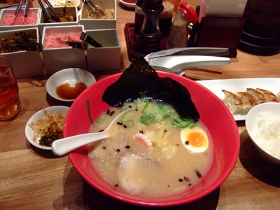 一風堂のラーメン