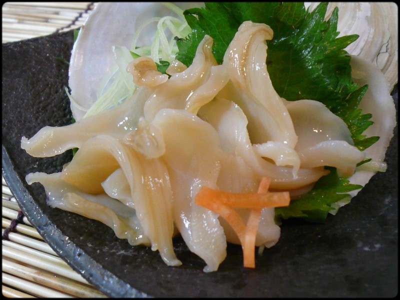 白ミル貝刺身 白ミル貝の刺身 魚と野菜と私と和ノ香 白ミル貝の刺身 食と社寺史跡の栃木探訪