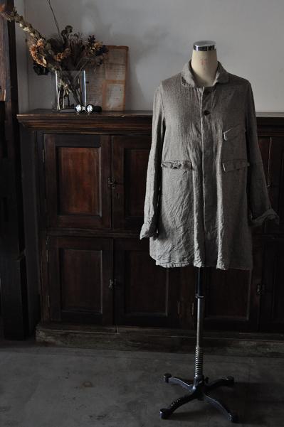 Ordinary fits Silk Linen Coat
