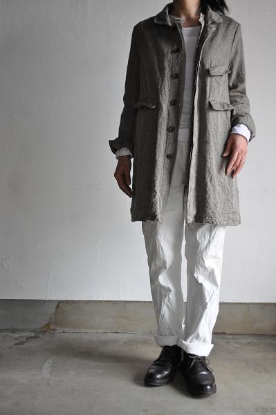 Ordinary fits Silk Linen Coat