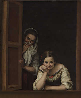 Murillo Two Women At A Window. quot;Two Women at a Windowquot;