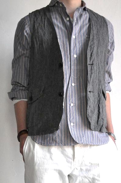 STILL BY HAND/スティルバイハンド Linen Vest