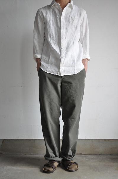 GARMENT REPRODUCTION OF WORKERS RESEARCH & DEVELOPEMENT 1930'S French Work Trousers Modified<br />
