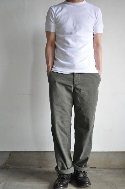 GARMENT REPRODUCTION OF WORKERS RESEARCH & DEVELOPEMENT 1930'S French Work Trousers Modified<br />