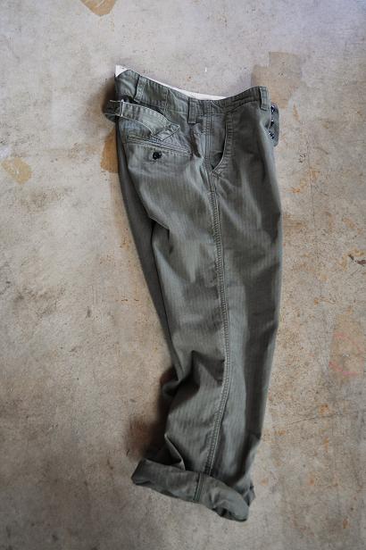 GARMENT REPRODUCTION OF WORKERS RESEARCH & DEVELOPEMENT 1930'S French Work Trousers Modified<br />