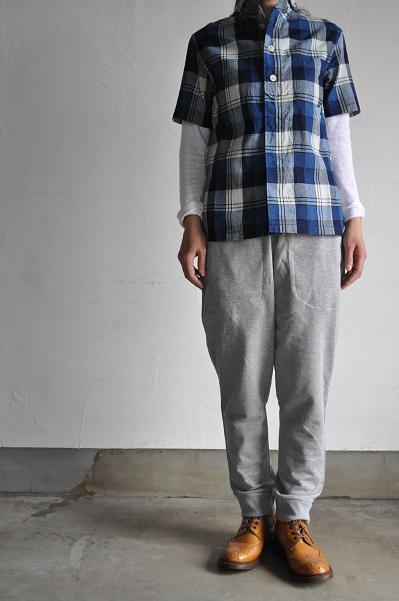 NATIC/ナティック Indigo Check Short Sleeves Shirt