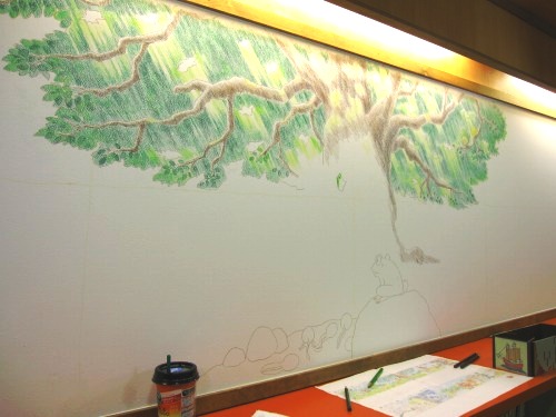 絵本ルームの壁画☆その1