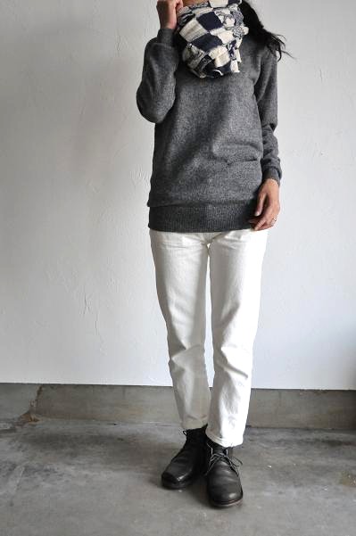 KAPITAL/キャピタル 縮じゅうウール 市松アンカーマフラー