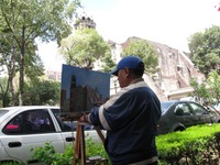 メキシコ路上画家 