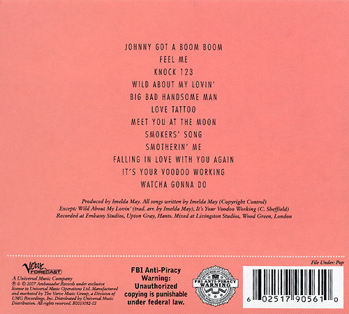 Imelda May / Love Tattoo CD (2007) Verve - B0013082-02