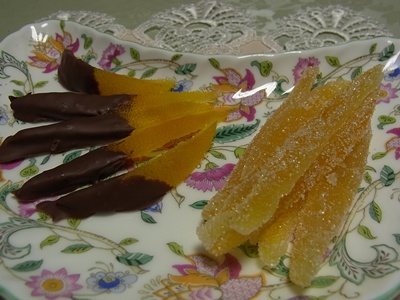 甘夏ピールとチョコがけ