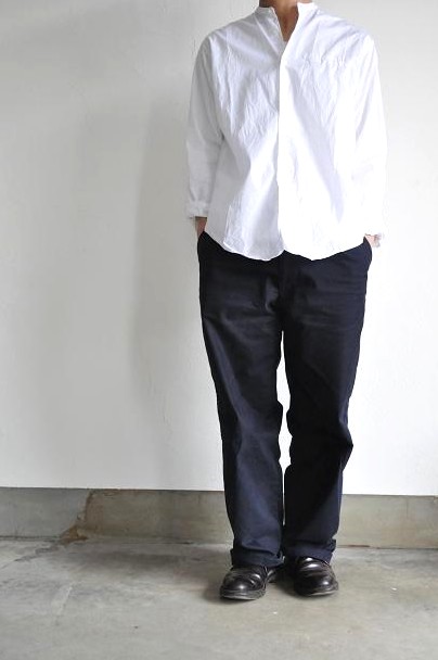 STYLE CRAFT WARDROBE/スタイルクラフト ワードローブ SHIRTS #2 Cotton White/コットン スタンドシャツ