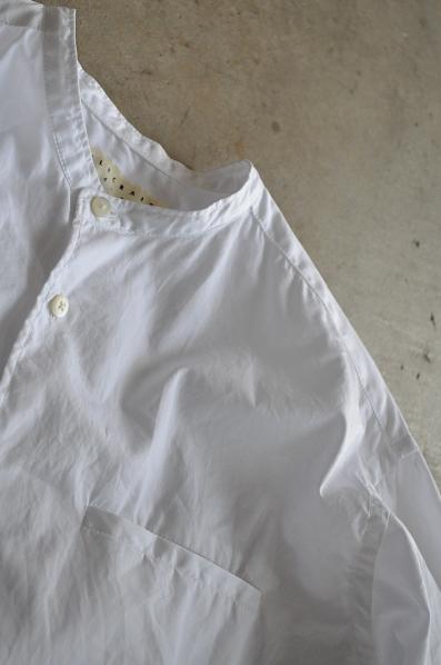 STYLE CRAFT WARDROBE/スタイルクラフト ワードローブ SHIRTS #2 Cotton White/コットン スタンドシャツ