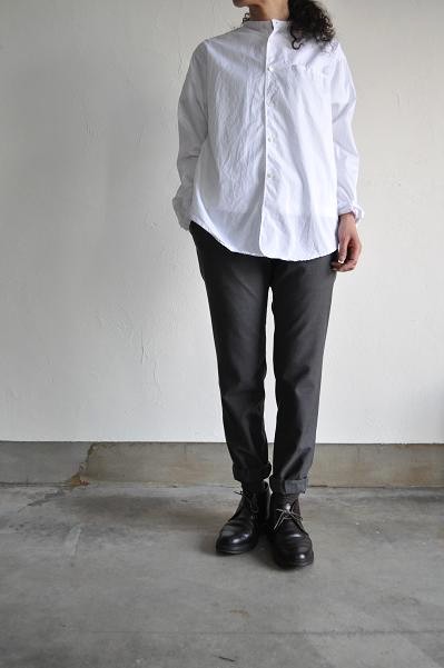 STYLE CRAFT WARDROBE/スタイルクラフト ワードローブ SHIRTS #2 Cotton White/コットン スタンドシャツ