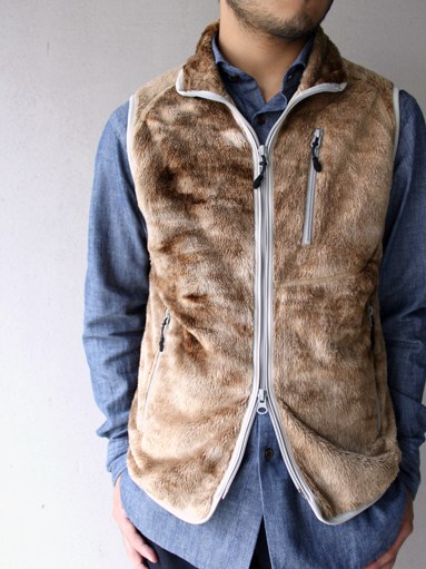 Needles Sportswear Uneven Dye Fur Piping Vest : 『Bumpkins putting on airs』