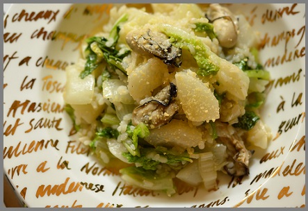 白菜と牡蠣の組み合わせって最高！鍋に飽きたらイタリアンに！