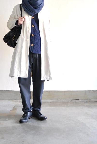 <br />
jujudhau/ズーズーダウ WORK COAT(CANVAS NATURAL)/ワークコート
