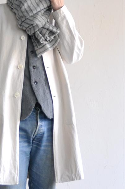 <br />
jujudhau/ズーズーダウ WORK COAT(CANVAS NATURAL)/ワークコート