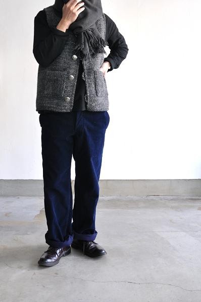 jujudhau/ズーズーダウ シャツ/COLLARED SHIRTS(W/C BLACK)