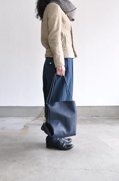 ゴーシュ シルクリネンツイル ノーカラー ジャケット