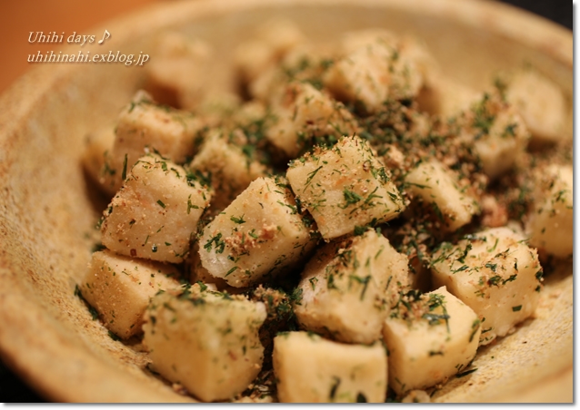 外はカリッと中はフワッ!トロッ!が最高!高野豆腐のから揚げ だし&青海苔まぶし