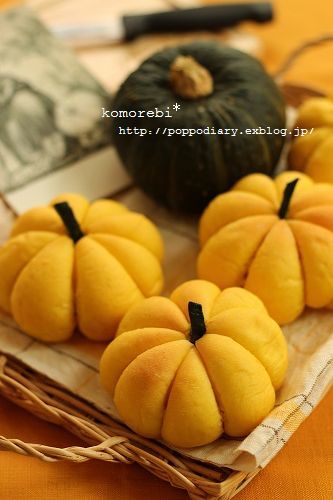かぼちゃパン＆パンプキンベーグル - komorebi*