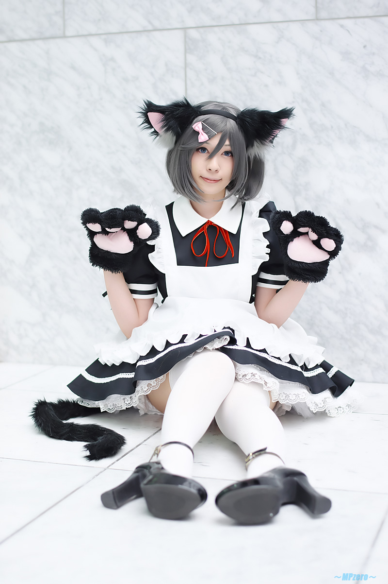 animal ears apron cat ears cosplay dress maid maid uniform original paw