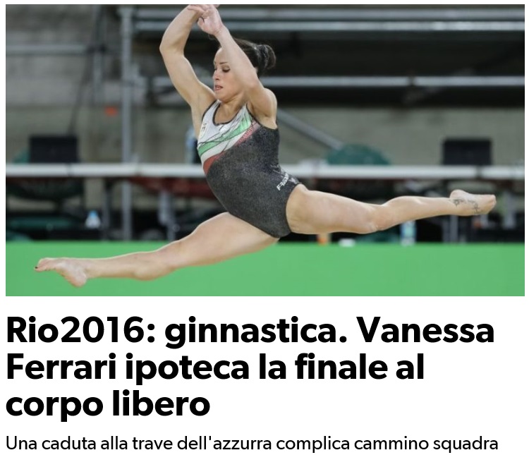 リオ五輪女子体操イタリアチーム・日本チーム - イタリア写真草子