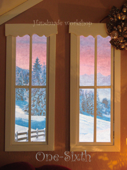 冬の窓 - ドールハウス 手作り夢工房