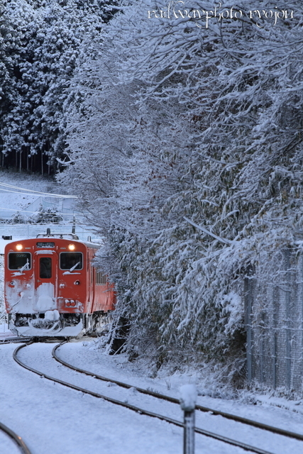 大雪の播但線に理想の冬景色を求めて～2017年2月12日　③ - 鉄道風景写真に旅情を求めて