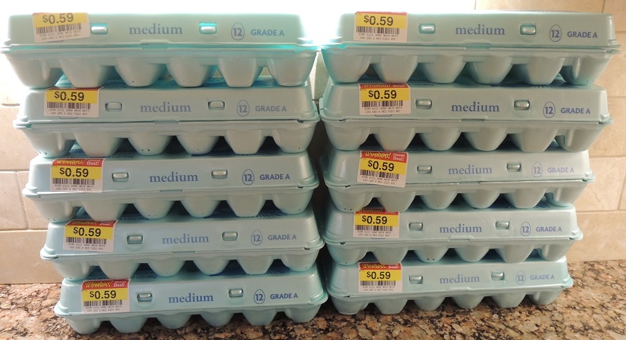 底値激安！卵Ｍサイズ（＠＄0.59）10ダース購入！消費方法その1 - じゃポルスカ楽描帳