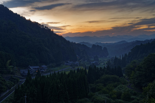 晩夏　～奈良の里山　夜明け - katsuのヘタッピ風景