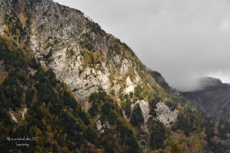 Moutain in autumnal colors 1 - Sauntering　