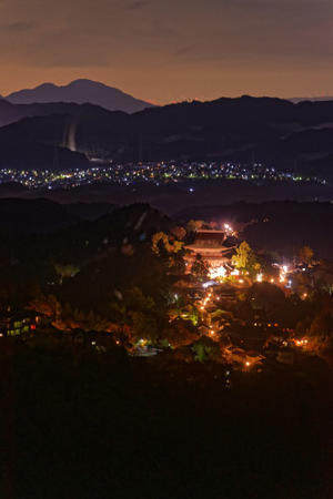 吉野下千本　～ちょっぴり残念な夜明け - katsuのヘタッピ風景