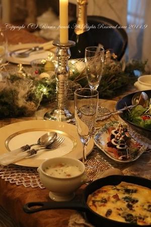 メリークリスマス★　テーブルセッティングの写真いろいろ。 - フレンチシックな家作り。Le petit chateau