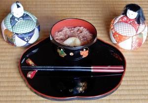 小正月の小豆粥（Red Bean Porridge on First Full Moon Festival） - ももさへづり＊やまと編＊cent chants d'une chouette (Yamato＊Japon)