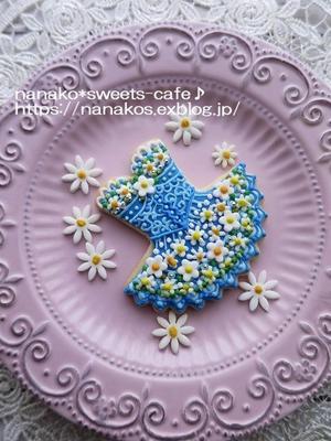 バレエのチュチュ＊アイシングクッキー試作 - nanako*sweets-cafe♪