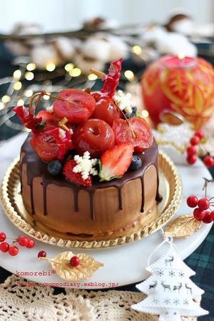 姫りんごでクリスマスケーキとアップルキャンドル♡ - komorebi*