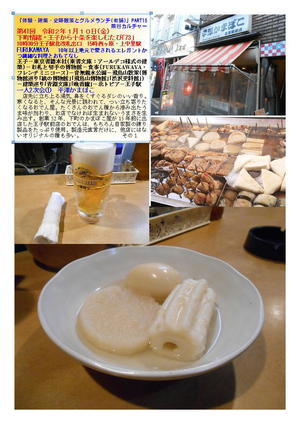 ひとり２次会　平澤かまぼこ　第41回 令和２年１月１０日(金)　下町情緒・王子から十条を楽しむたび｢73｣　「体験・建築・史跡散策とグルメランチ(老舗)」PART15熊谷カルチャー