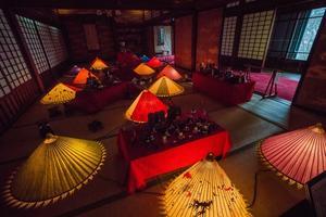 ひな人形&和傘のイルミネーション～村雲御所瑞龍寺 - 鏡花水月