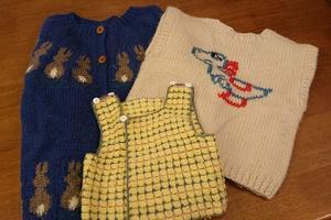 20年ぶりの編み物 - 緑のかたつむり