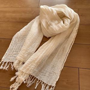 蚊帳生地コットンのストール - マミーの伝言