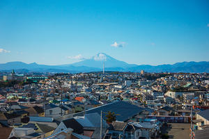藤沢 本在寺公園から見た富士山 - エーデルワイスブログ