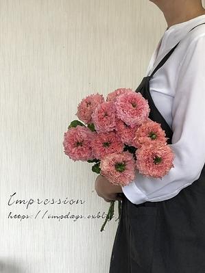 先々週の定期装花から トルコギキョウ セレブプリティピンク Impression Days