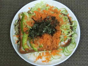 超熟国産小麦のトーストと野菜 - 食写記　～Shokushaki's Blog～